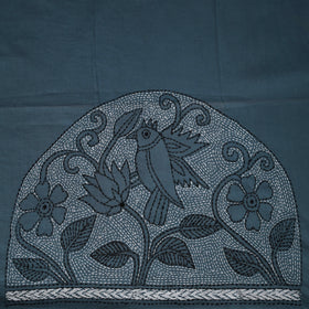 Bengal Kantha Hand Embroidered Cotton Blouse Piece 75
