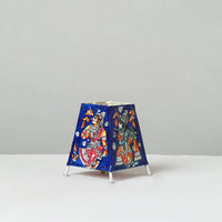 Handpainted Tholu Bommalata Leather Table Lamp (Small) 36