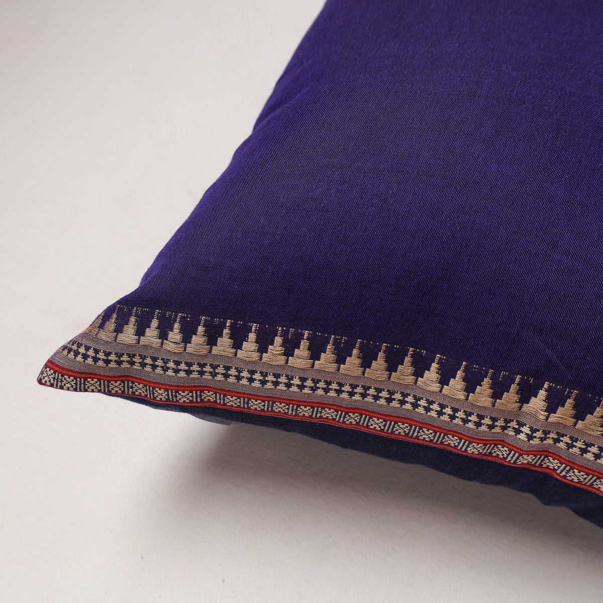Plain Dharwad Cushion Cover (16 x 16 in) 214