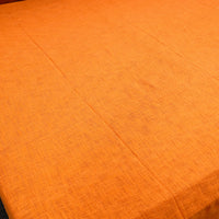 Orange - Pure Handloom Cotton Double Bed Cover from Bijnor 29