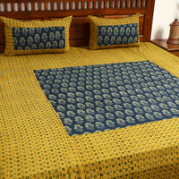 ajrakh double bed cover set