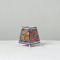 Handpainted Tholu Bommalata Leather Table Lamp (Small) 38