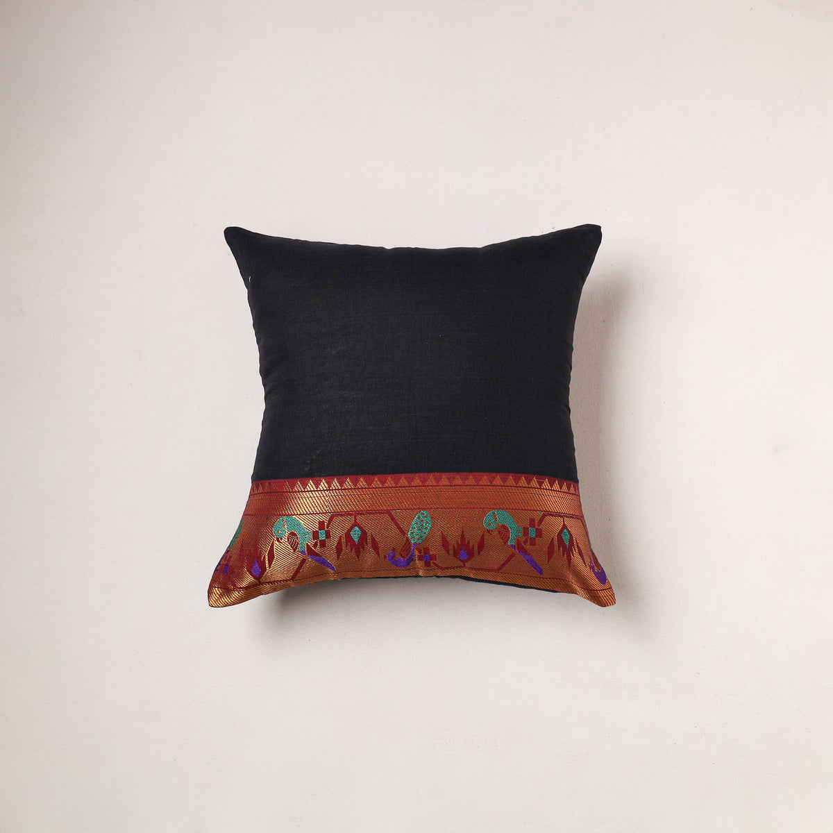 Plain Dharwad Cushion Cover (16 x 16 in) 216