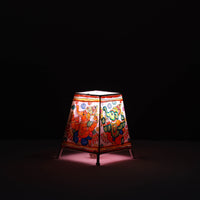 Handpainted Tholu Bommalata Leather Table Lamp (Small) 40