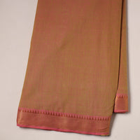 Brown - Mangalagiri Cotton Fabric with Zari Border 12