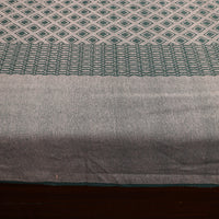 Grey - Pure Handloom Cotton Double Bed Cover from Bijnor 41