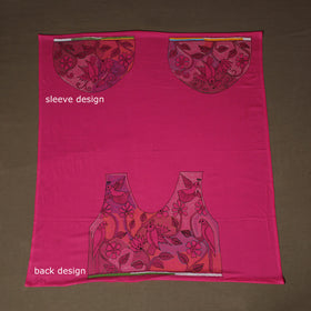 Bengal Kantha Hand Embroidered Cotton Blouse Piece 71