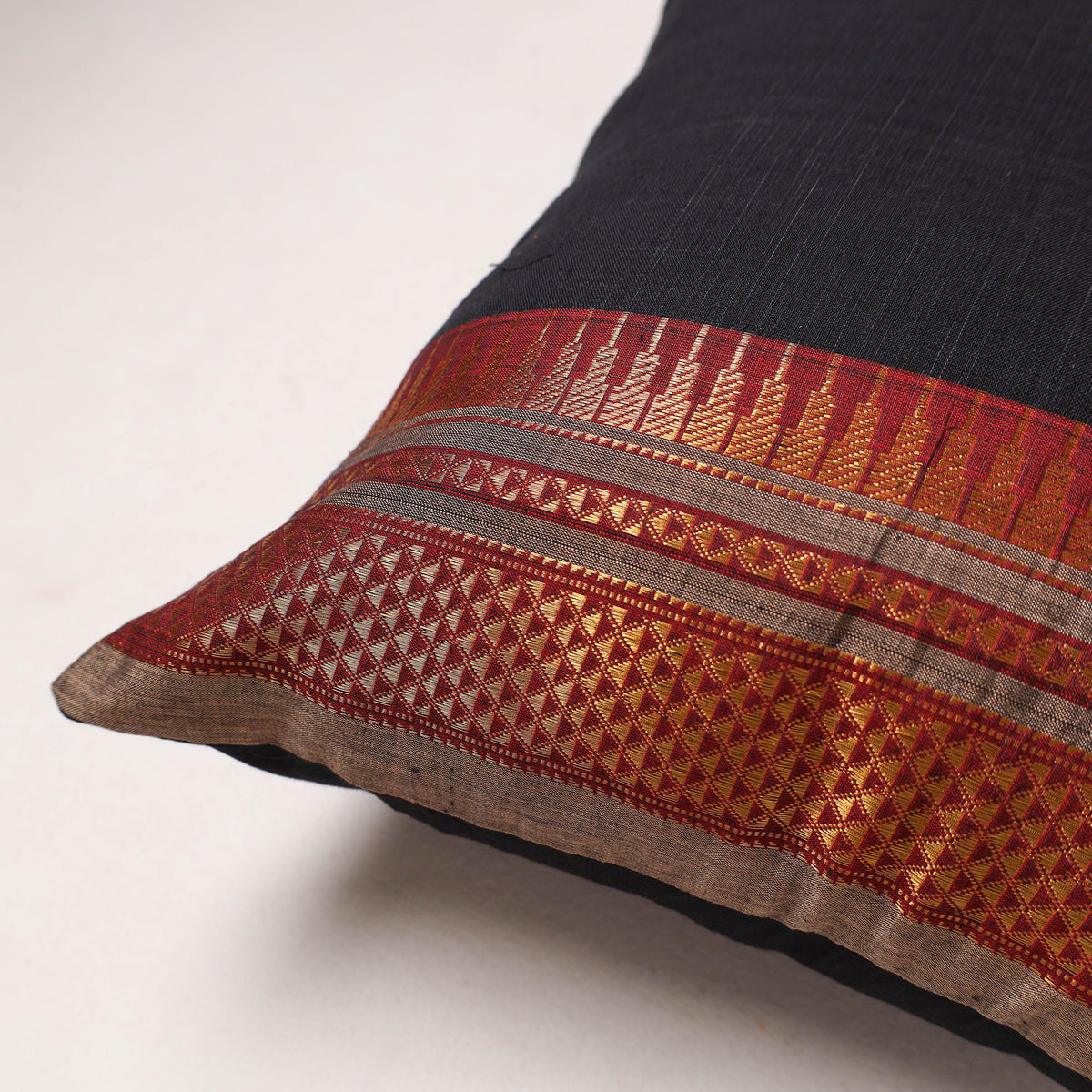 Plain Dharwad Cushion Cover (16 x 16 in) 219