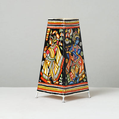 Handpainted Tholu Bommalata Leather Table Lamp (Big) 77