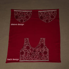 Bengal Kantha Hand Embroidered Cotton Blouse Piece 68