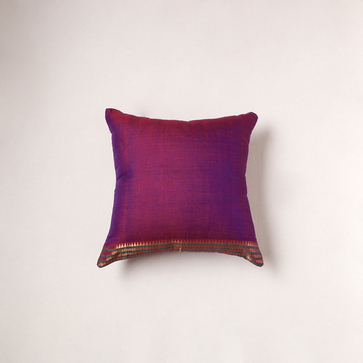 Plain Dharwad Cushion Cover (16 x 16 in) 221