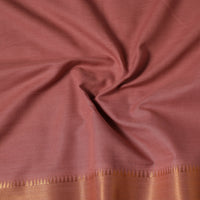 Brown - Mangalagiri Cotton Fabric with Zari Border 08