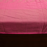 Pink - Pure Handloom Cotton Double Bed Cover from Bijnor 43