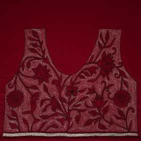 Bengal Kantha Hand Embroidered Cotton Blouse Piece 68