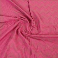 Pink - Pure Handloom Cotton Double Bed Cover from Bijnor 43