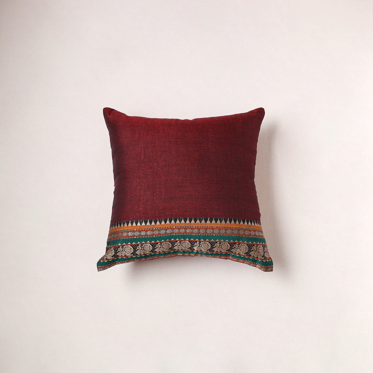 Plain Dharwad Cushion Cover (16 x 16 in) 223