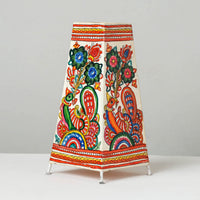 Handpainted Tholu Bommalata Leather Table Lamp (Big) 81