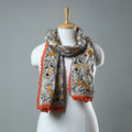 Orange Ranihati Chanderi Silk Embroidered Stole