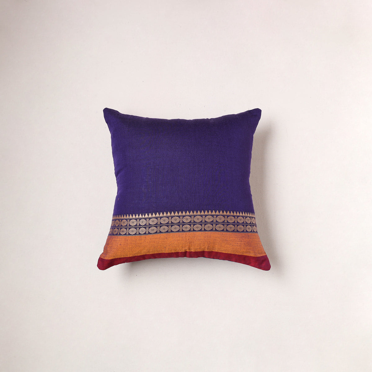 Plain Dharwad Cushion Cover (16 x 16 in) 226