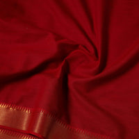 Red - Mangalagiri Cotton Fabric with Zari Border 11