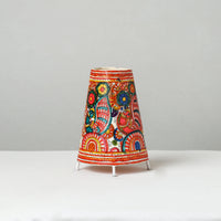 Handpainted Tholu Bommalata Leather Table Lamp (Medium) 82