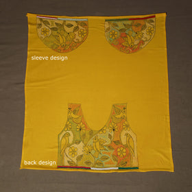 Bengal Kantha Hand Embroidered Cotton Blouse Piece 64