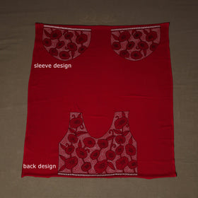 Bengal Kantha Hand Embroidered Cotton Blouse Piece 63