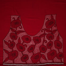 Bengal Kantha Hand Embroidered Cotton Blouse Piece 63