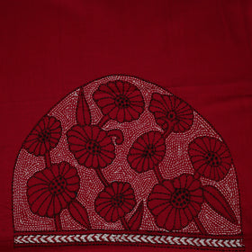 Bengal Kantha Hand Embroidered Cotton Blouse Piece 63