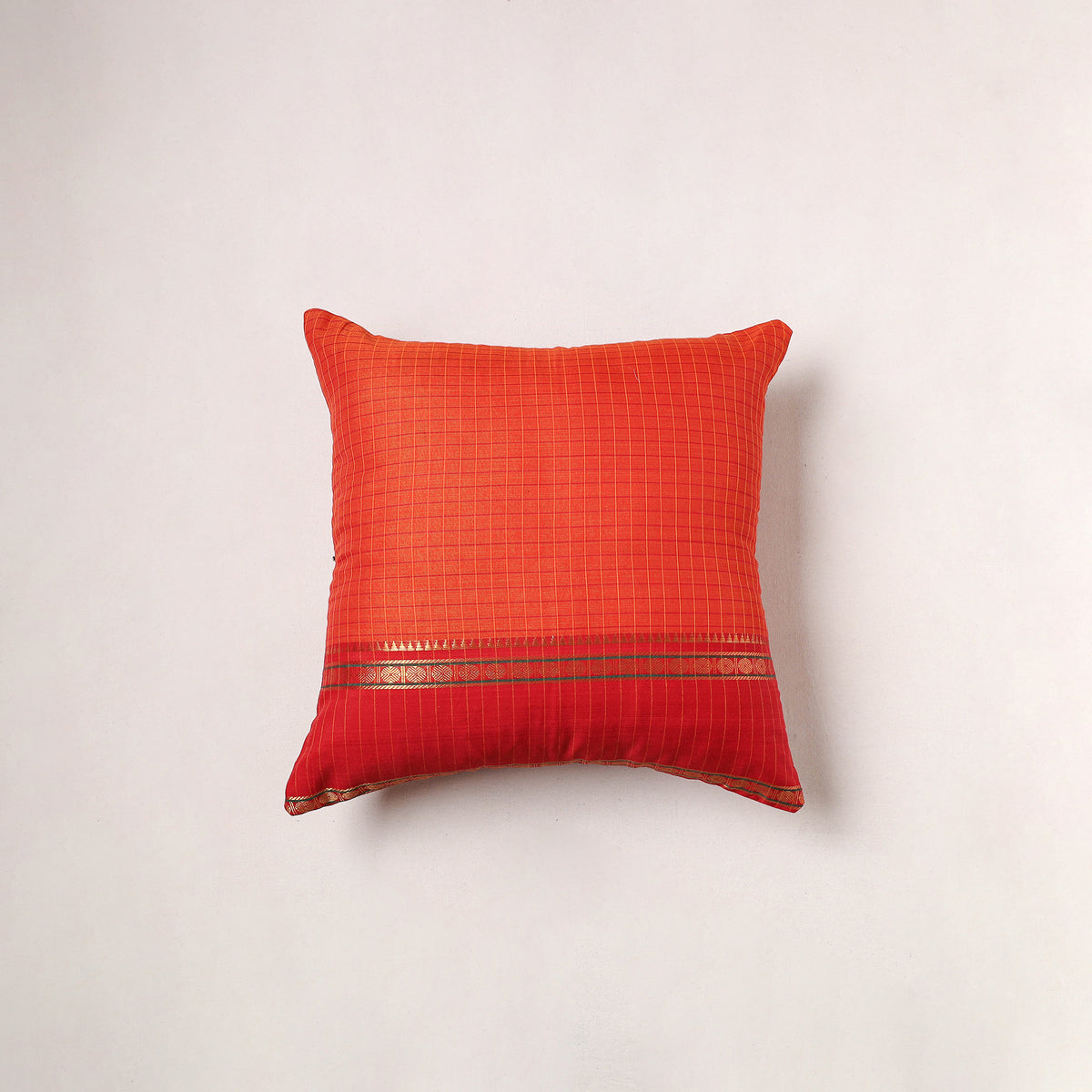 Plain Dharwad Cushion Cover (16 x 16 in) 229