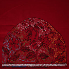 Bengal Kantha Hand Embroidered Cotton Blouse Piece 62