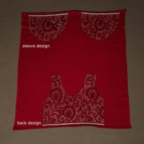 Bengal Kantha Hand Embroidered Cotton Blouse Piece 61
