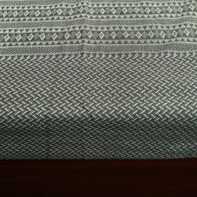  Grey Handloom Cotton Double Bed Cover from Bijnor 