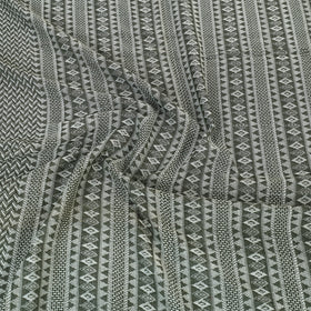  Grey Handloom Cotton Double Bed Cover from Bijnor 