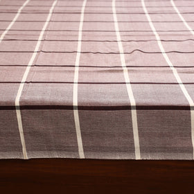 Brown - single handloom cotton bed sheet (90 x 60 in) 135