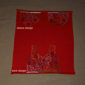 Bengal Kantha Hand Embroidered Cotton Blouse Piece 60