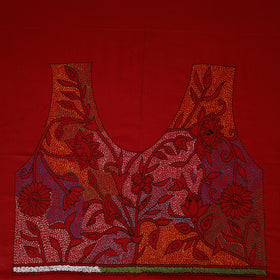 Bengal Kantha Hand Embroidered Cotton Blouse Piece 60