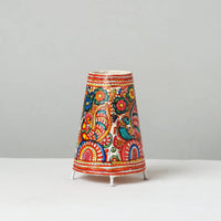 Handpainted Tholu Bommalata Leather Table Lamp (Medium) 86