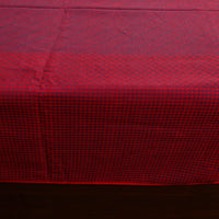 Purple - Pure Handloom Cotton Double Bed Cover from Bijnor 49