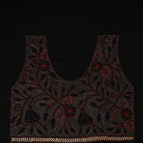 Bengal Kantha Hand Embroidered Cotton Blouse Piece 58