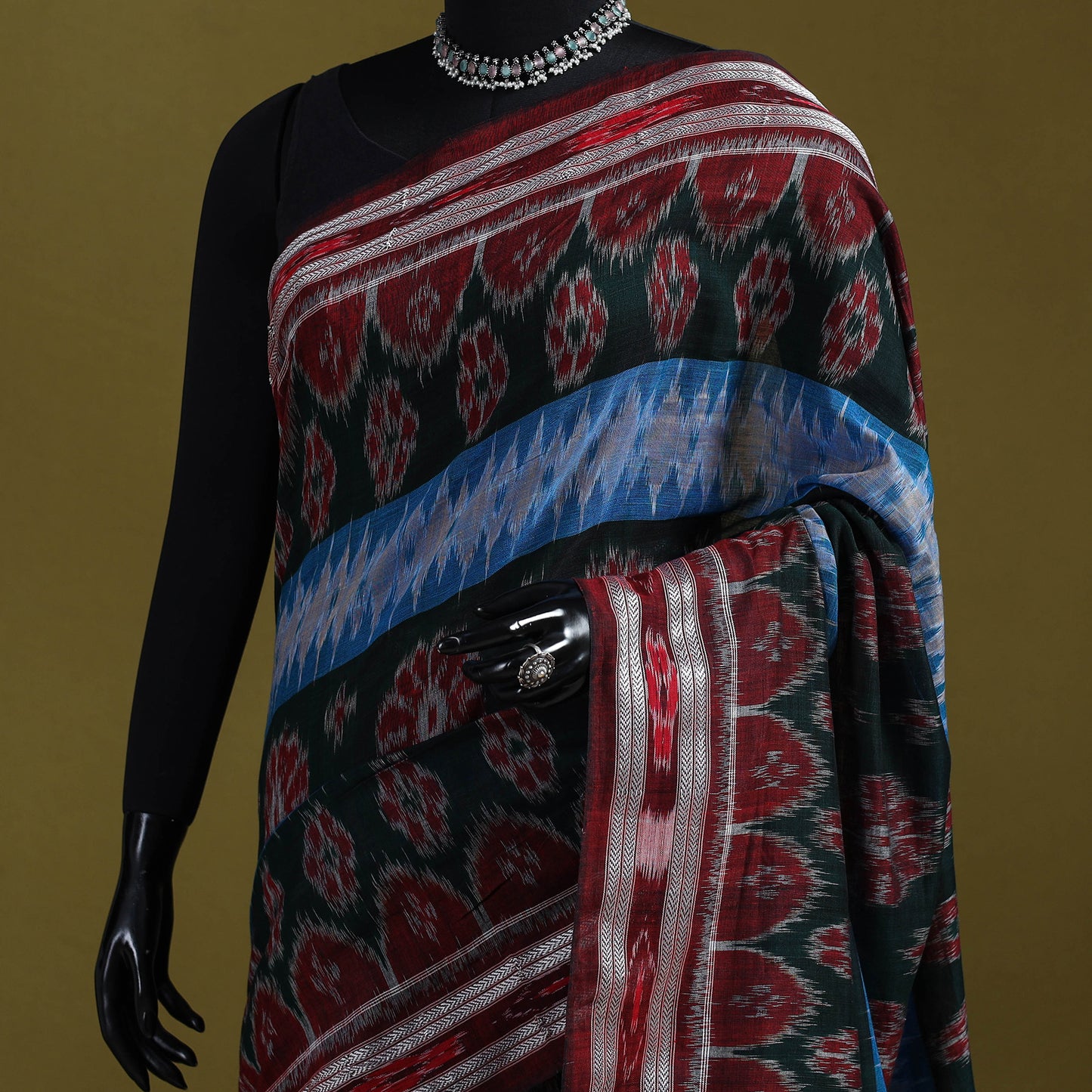 Ikat Handloom Pure Cotton Sambalpuri Saree 06