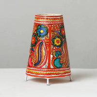 Handpainted Tholu Bommalata Leather Table Lamp (Medium) 90