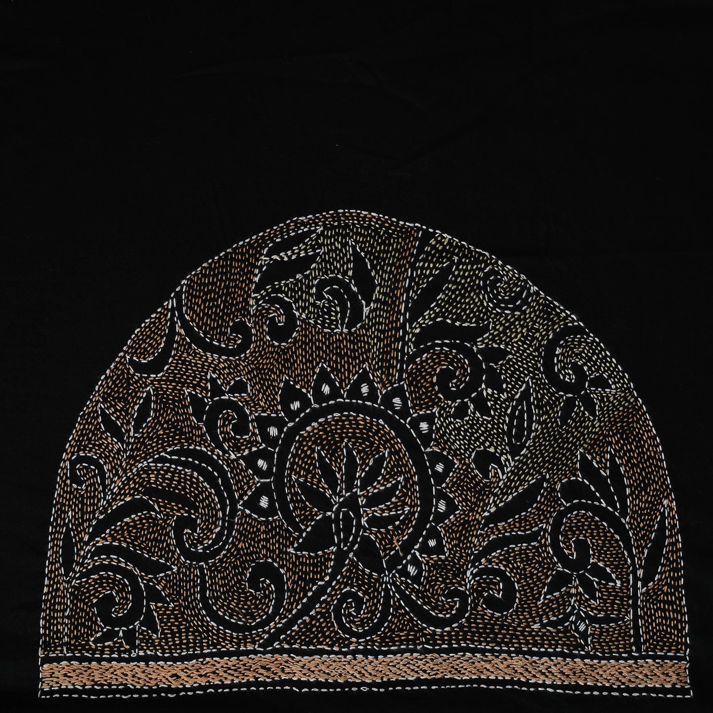Bengal Kantha Hand Embroidered Cotton Blouse Piece 57