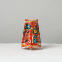 Handpainted Tholu Bommalata Leather Table Lamp (Medium) 90