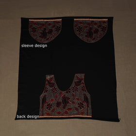 Bengal Kantha Hand Embroidered Cotton Blouse Piece 56