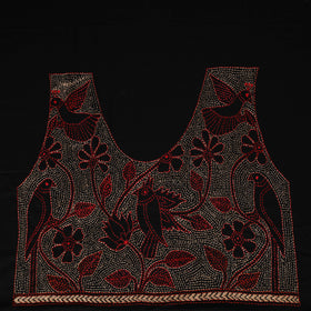 Bengal Kantha Hand Embroidered Cotton Blouse Piece 56