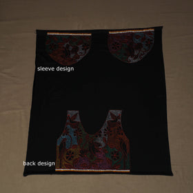 Bengal Kantha Hand Embroidered Cotton Blouse Piece 55