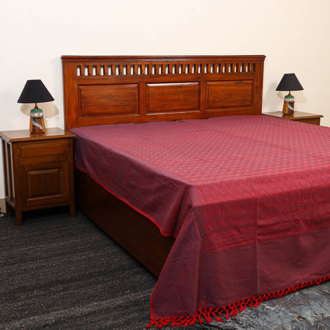 Pure Handloom Cotton Double Bed Cover from Bijnor 51