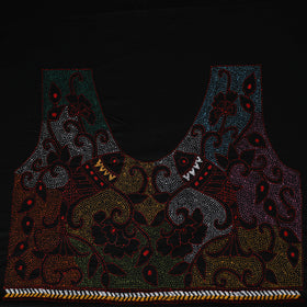 Bengal Kantha Hand Embroidered Cotton Blouse Piece 54