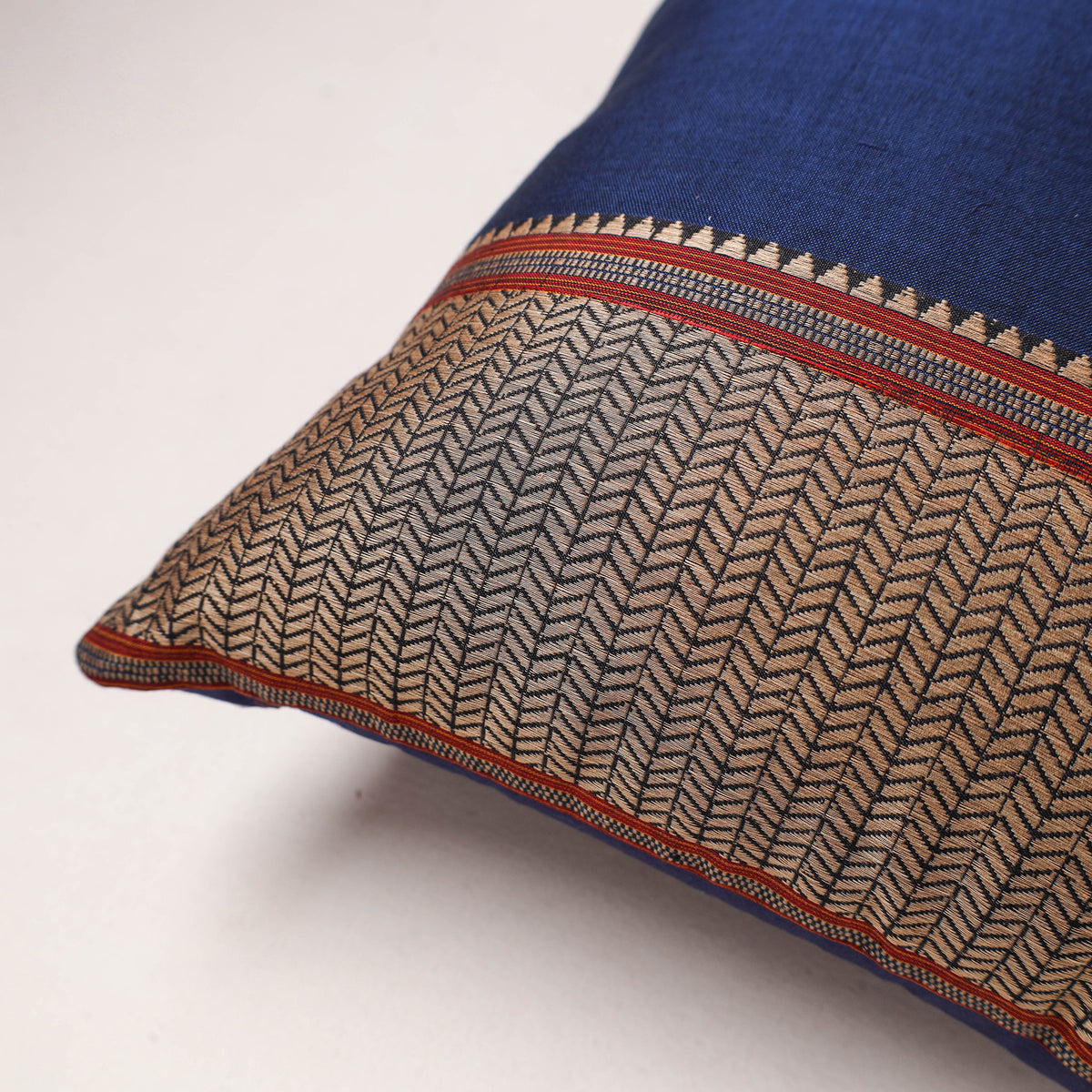Plain Dharwad Cushion Cover (16 x 16 in) 235